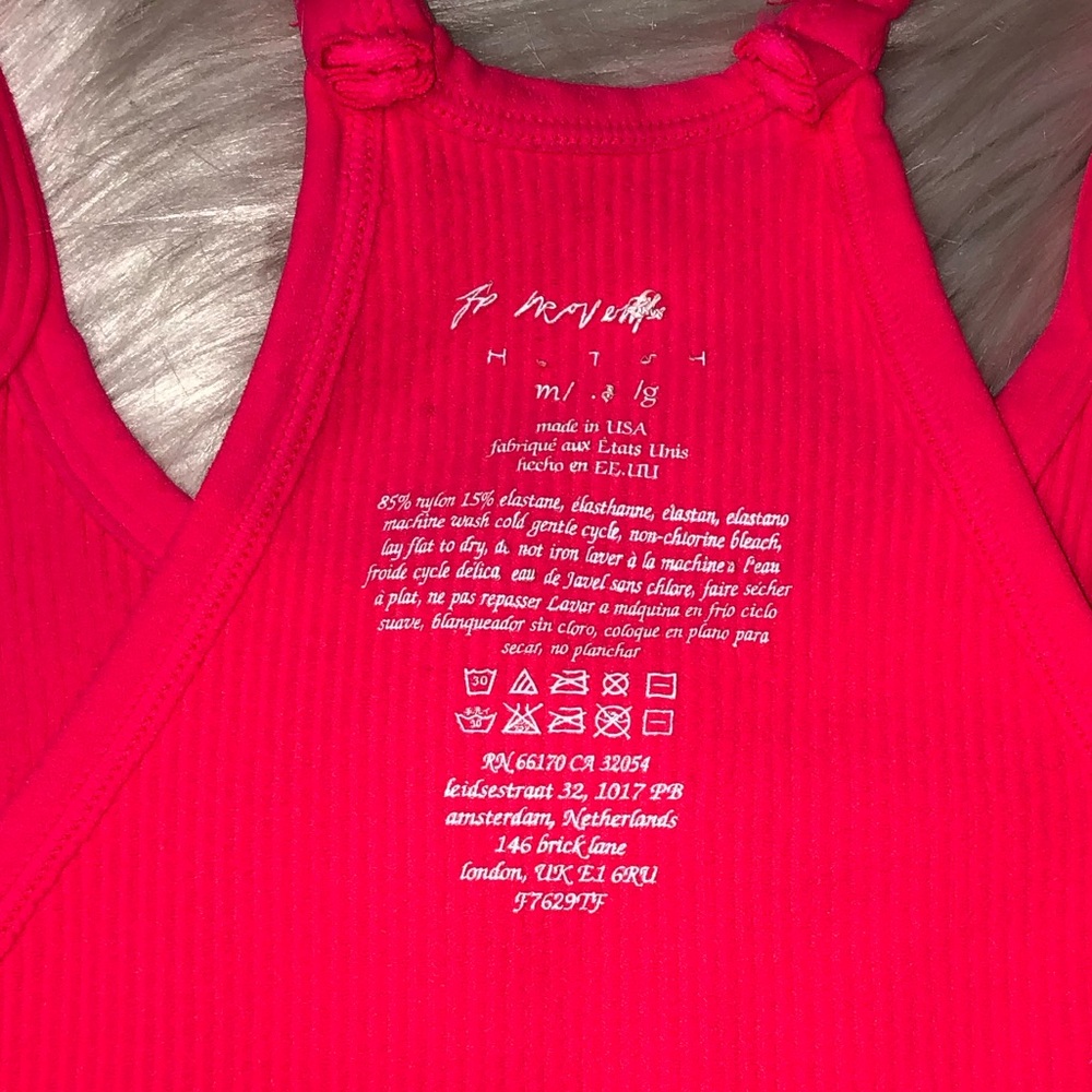 FREE PEOPLE Happiness Runs Crop Top Tank M/L - Picture 5 of 7